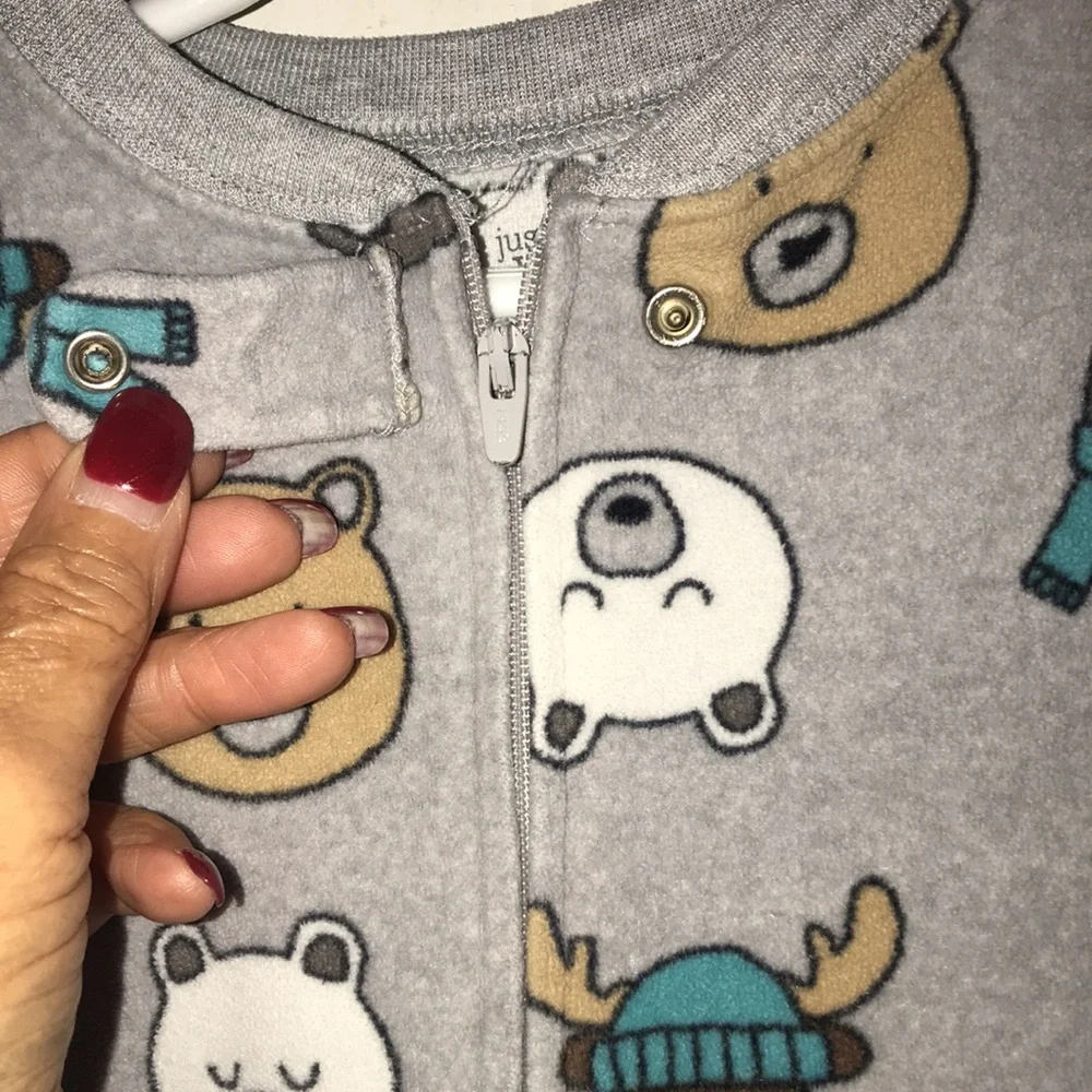 Kid’s Carter’s Animal Print Footed One-Piece